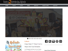 Tablet Screenshot of key2arequipa.com